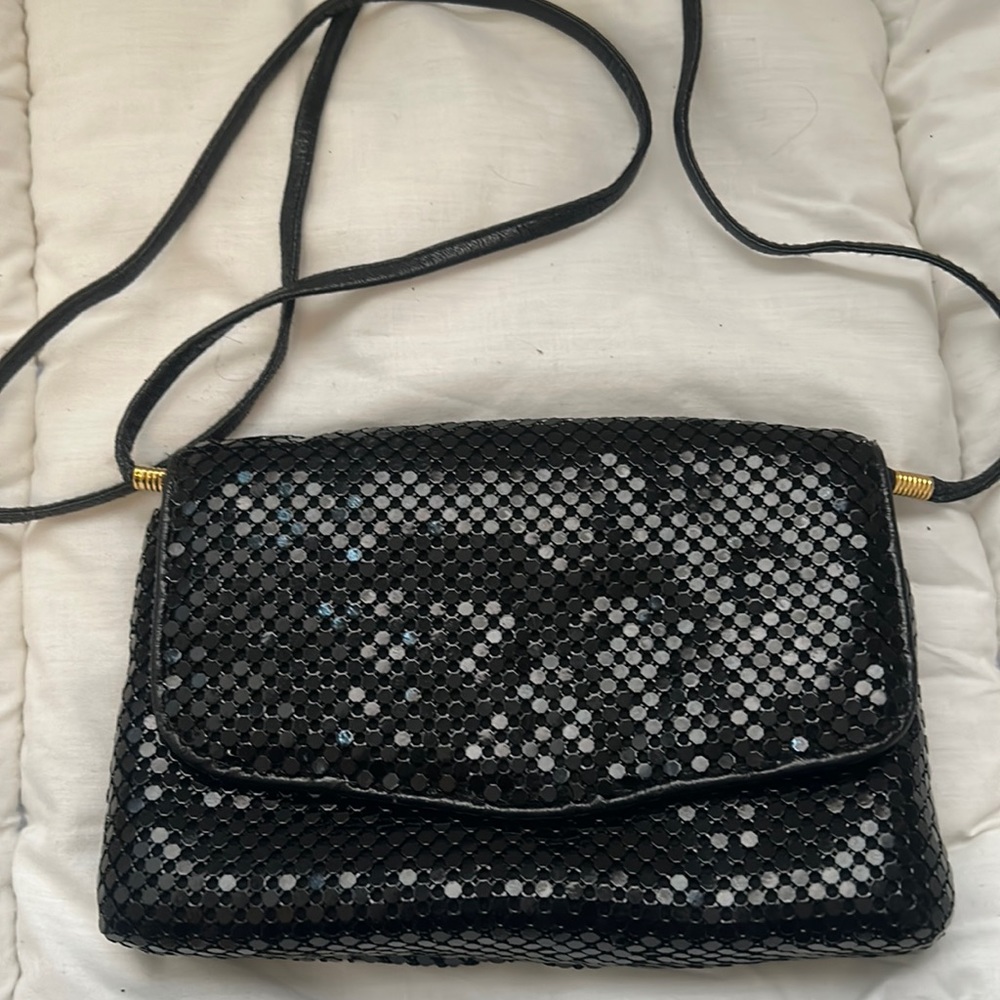 EUC sparkly mesh evening crossbody